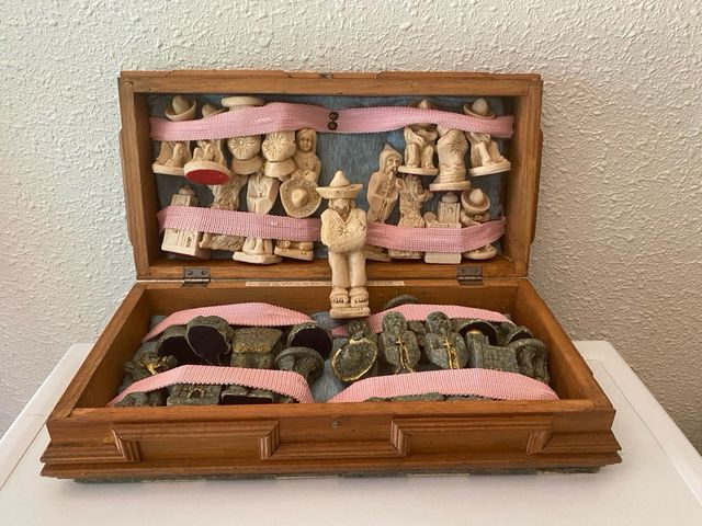 Ajedrez artesanal: Piezas porcelana