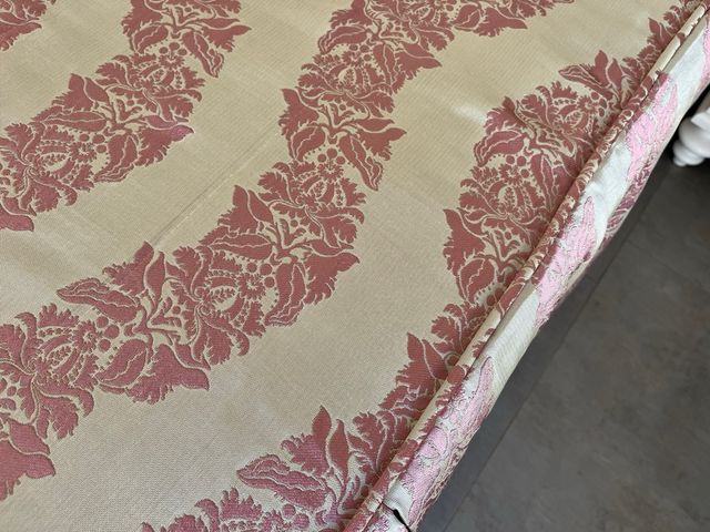 Colcha matrimonio 150cm beige-rosa