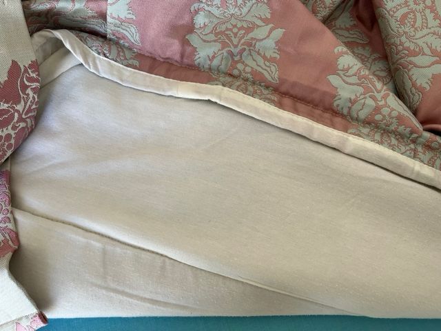 Colcha matrimonio 150cm beige-rosa