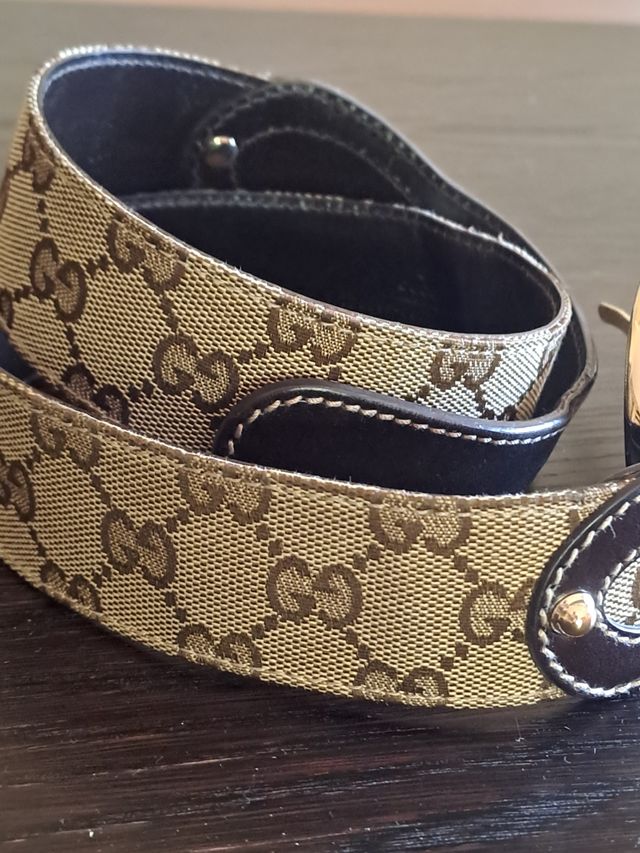 Cinturón Gucci Beige y Marrón de mujer