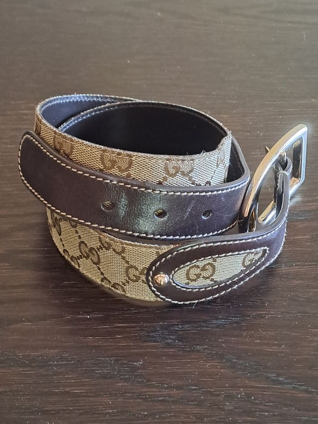 Cinturón Gucci Beige y Marrón de mujer