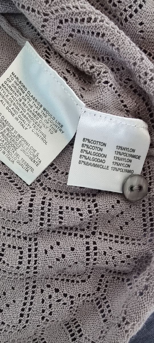 Cardigan Marlboro Classics XXL grigio