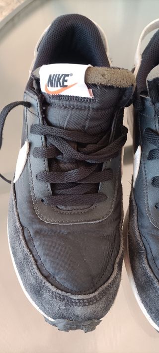 Zapatillas Nike 38.5 - negras/verdes