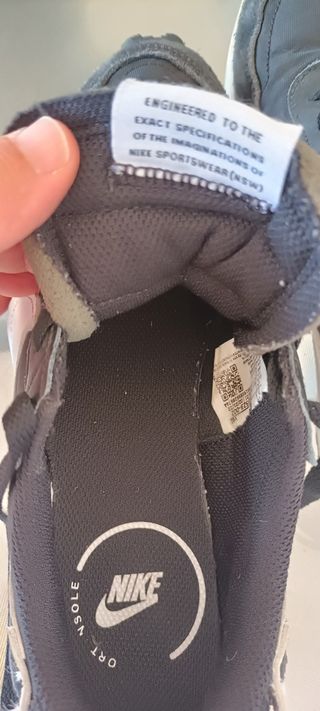 Zapatillas Nike 38.5 - negras/verdes