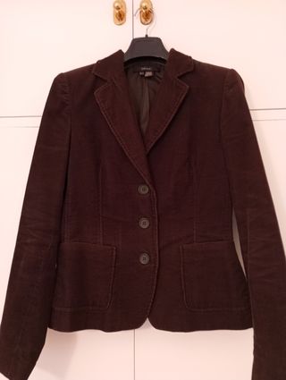 Chaqueta pana Zara marrón - M