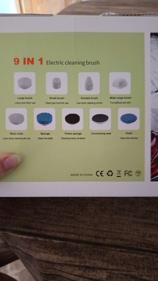 Cepillo Limpieza Eléctrico 9 en 1