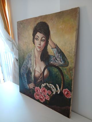 Pintura al óleo: Retrato femenino