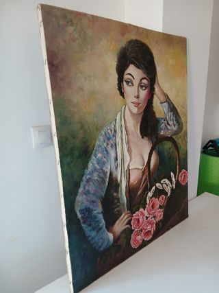 Pintura al óleo: Retrato femenino