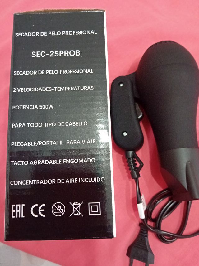 Secador Pelo Plegable SEC-25PROB