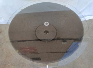 Mesa+2 butacas aluminio. Jardín