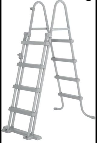 Escalera piscina 122cm gris NUEVA
