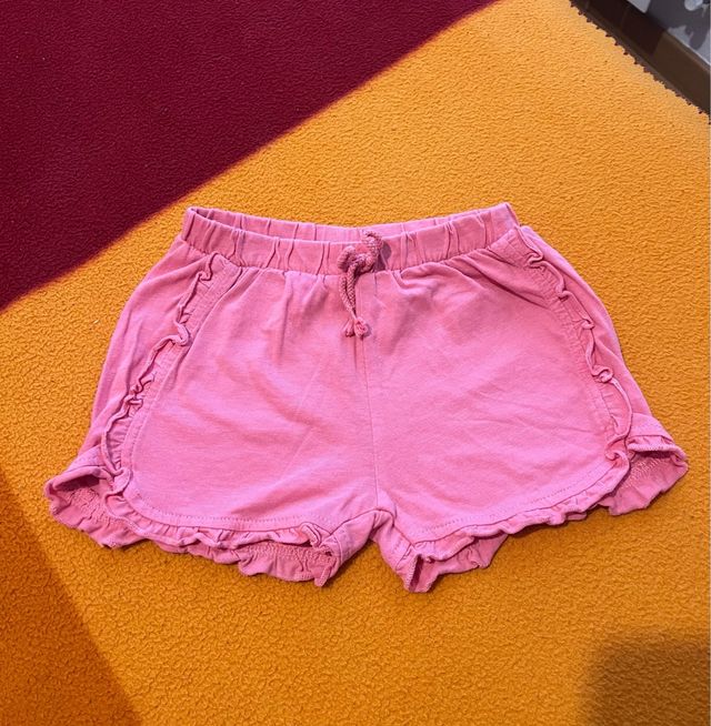 pantalon corto Shorts rosa niña 2-3 años