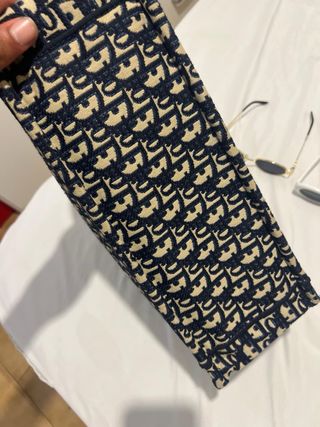 Dior Book Tote Bag - Beige & Blu