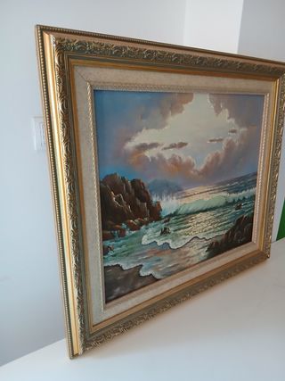 Cuadro óleo marino