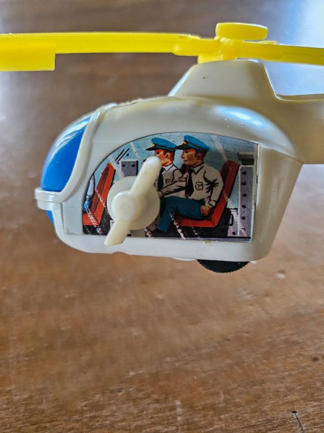 Elicottero giocattolo vintage polizia