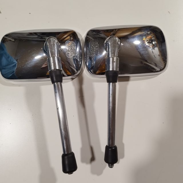 Espejos retrovisores moto cromados