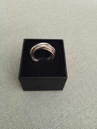 Anillo infinito plata mujer