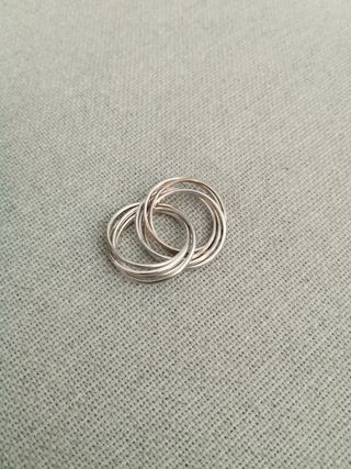 Anillo infinito plata mujer