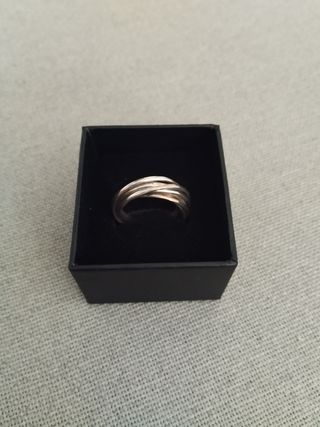 Anillo infinito plata mujer