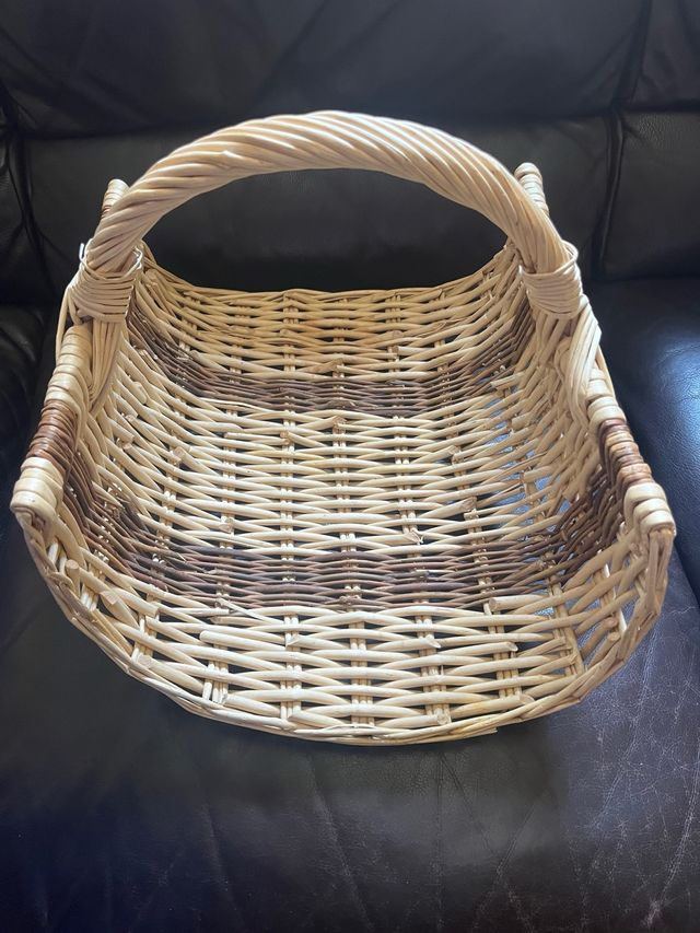 Cesta mimbre rectangular