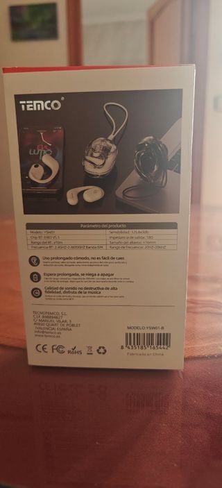 Auriculares TEMCO inalámbricos TWS