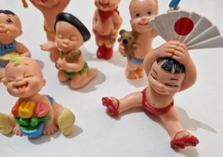 LOTE 12 FIGURA GOMA PVC GALOOB 1992 BEBES