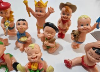 LOTE 12 FIGURA GOMA PVC GALOOB 1992 BEBES