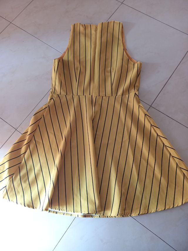 Vestito giallo a righe - Tg Unica