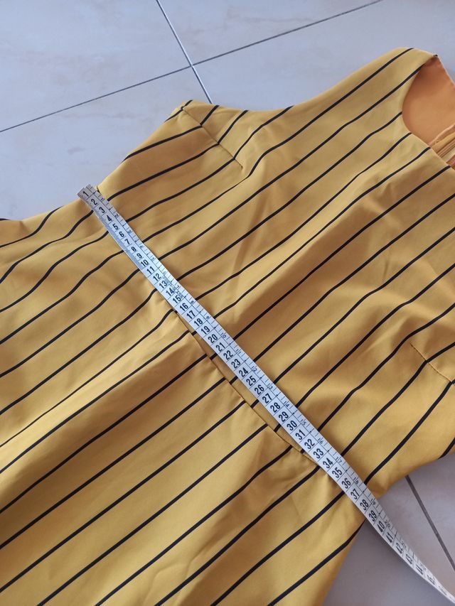 Vestito giallo a righe - Tg Unica