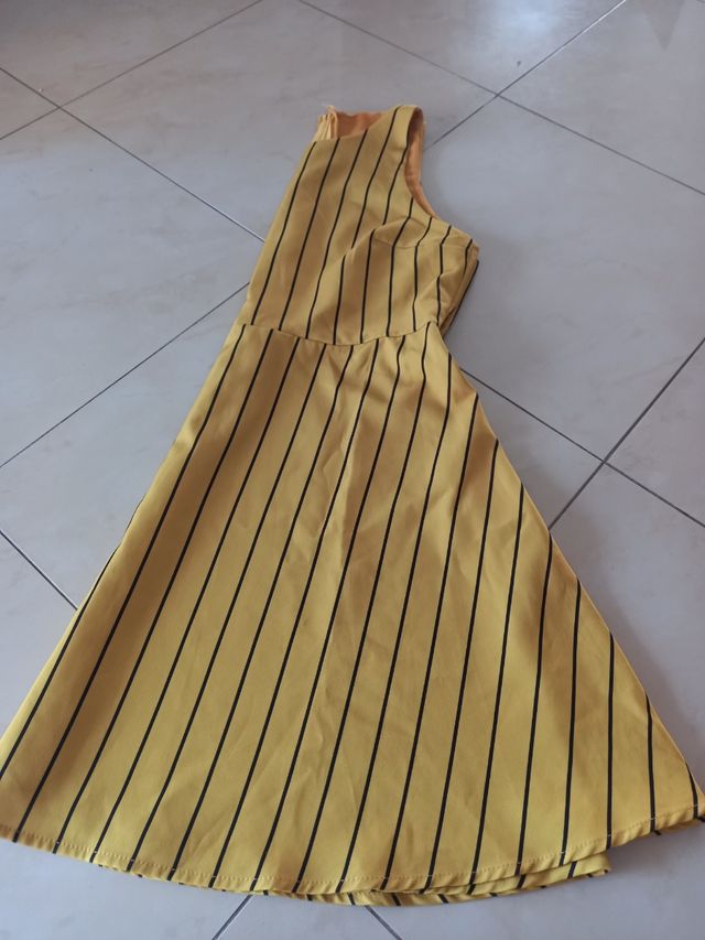 Vestito giallo a righe - Tg Unica