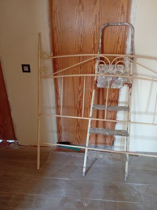 Cabecero forja antiguo beige