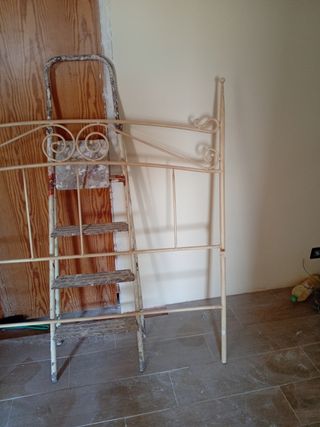 Cabecero forja antiguo beige