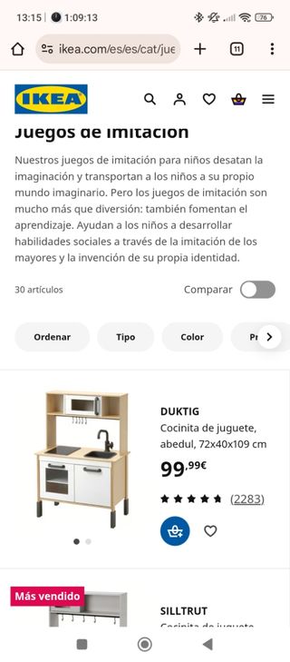 Cocinita infantil IKEA DUKTIG