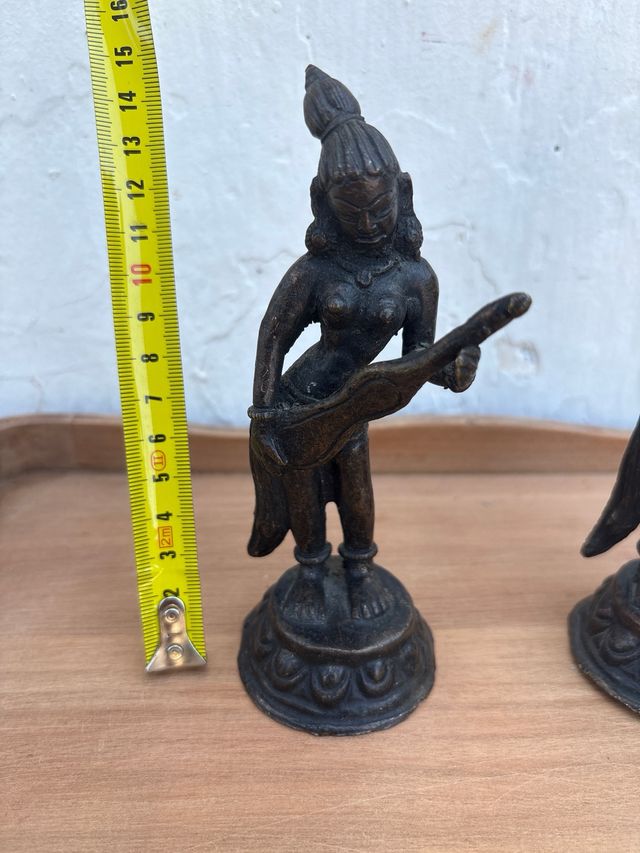 2 Figuras bronce India antiguas