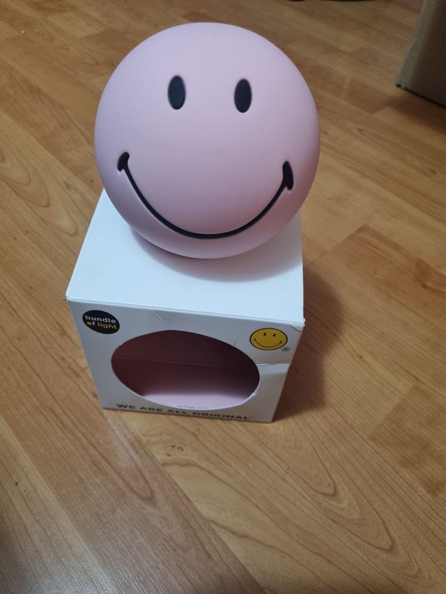 Lámpara Smiley mini rosa