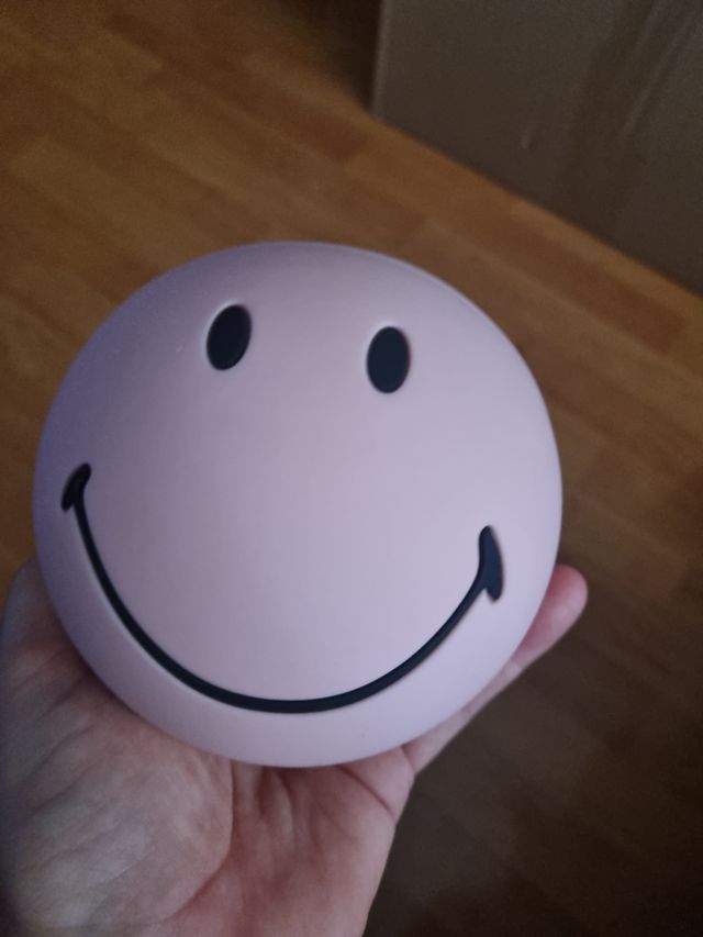 Lámpara Smiley mini rosa