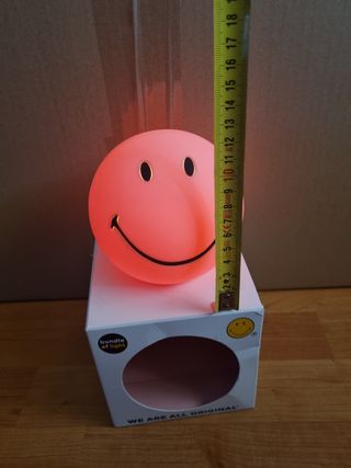 Lámpara Smiley mini rosa