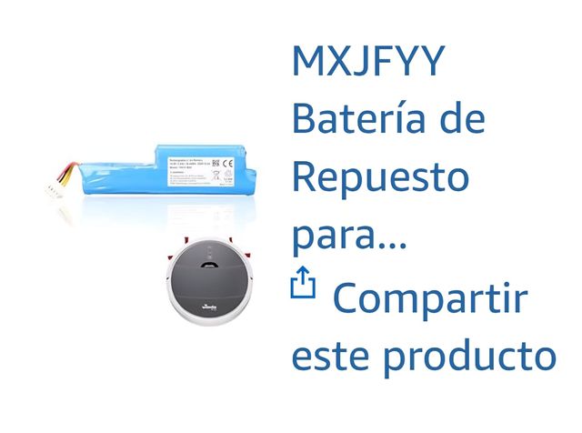 Batería Vileda MXJFYY 10,8V 2600mAh