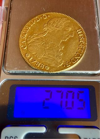 8 Escudos Oro 1788 Sevilla 27,05 g Carlos III