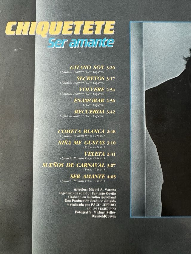 Vinilo Chiquetete - Ser Amante