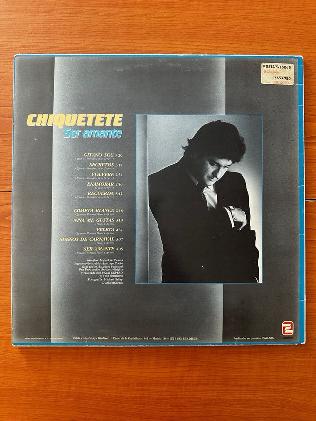 Vinilo Chiquetete - Ser Amante