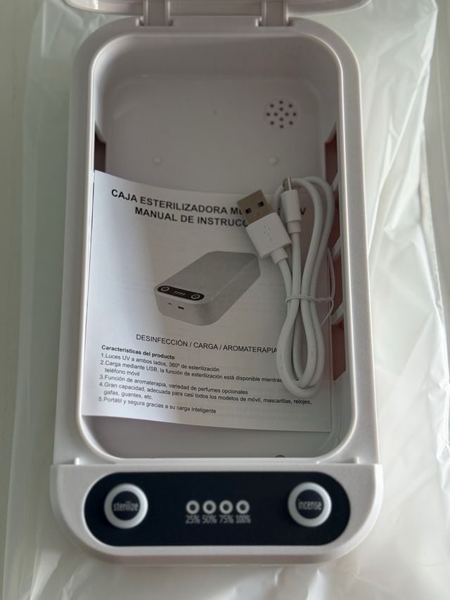 Esterilizador UV Portátil SIN USAR aromaterapia
