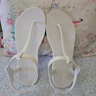 Sandalias Ecoalf blancas, talla 37