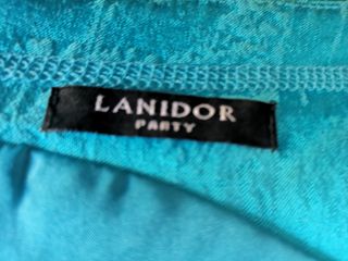 Vestido LANIDOR turquesa festa