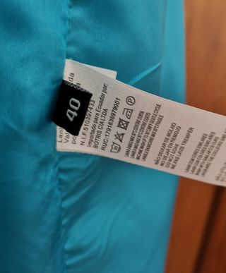 Vestido LANIDOR turquesa festa