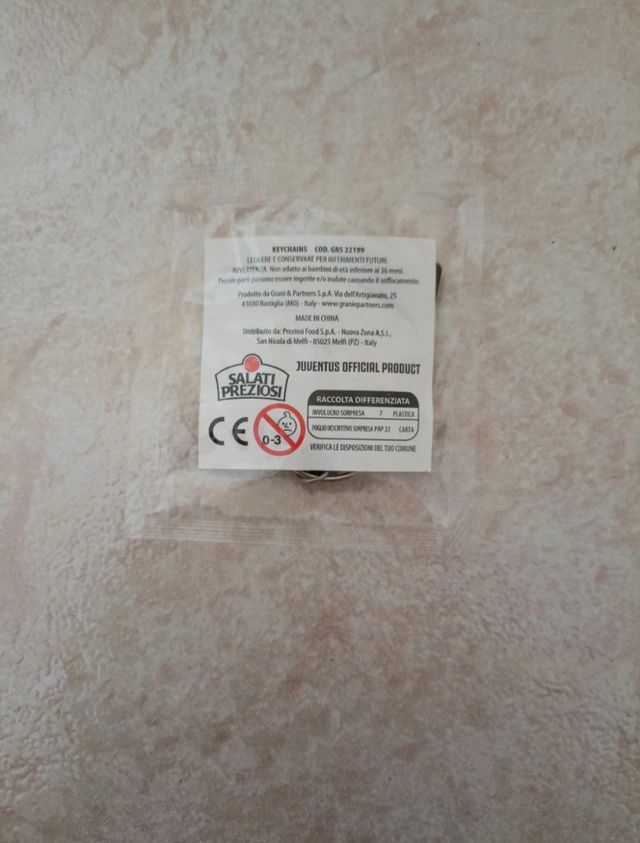 Juventus Portachiavi Salati Preziosi Ufficiale