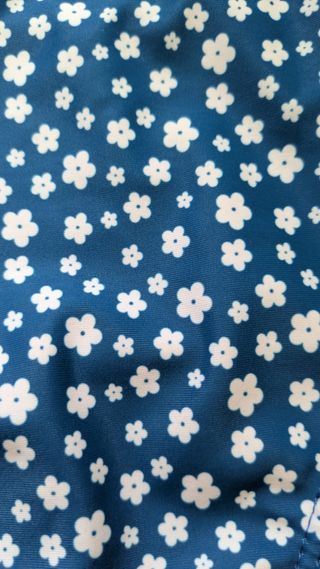 Bikini Shein azul estampado floral