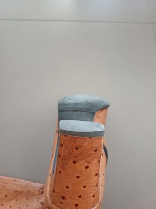 Botas piel marrón Ostrich