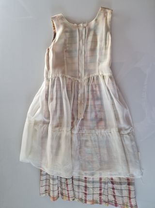 Abito bimba scozzese multicolor
