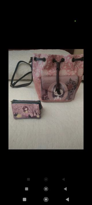 Bolso y monedero Sweet Candy rosa